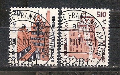 BRD 2224-2225, Ophalen of Verzenden, BRD, Gestempeld