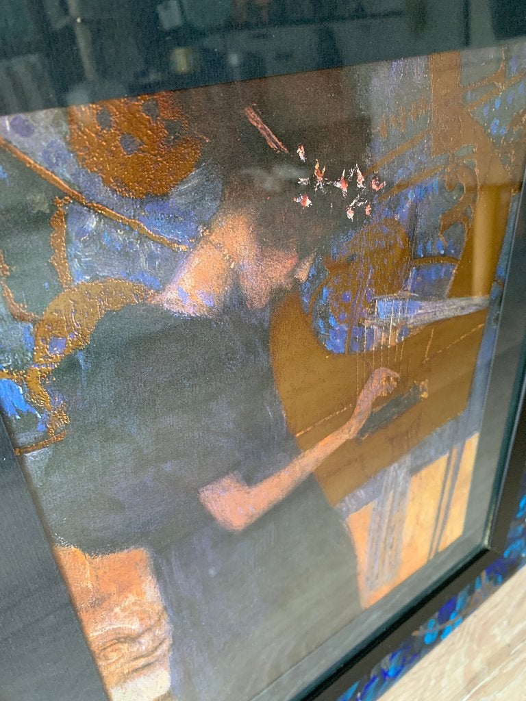 Gustav Klimt - Die Musik - Herkomst Kunsthandel Eigl Bilder, Antiek en Kunst, Gelimiteerde oplage, Ophalen of Verzenden, Portret en Figuren