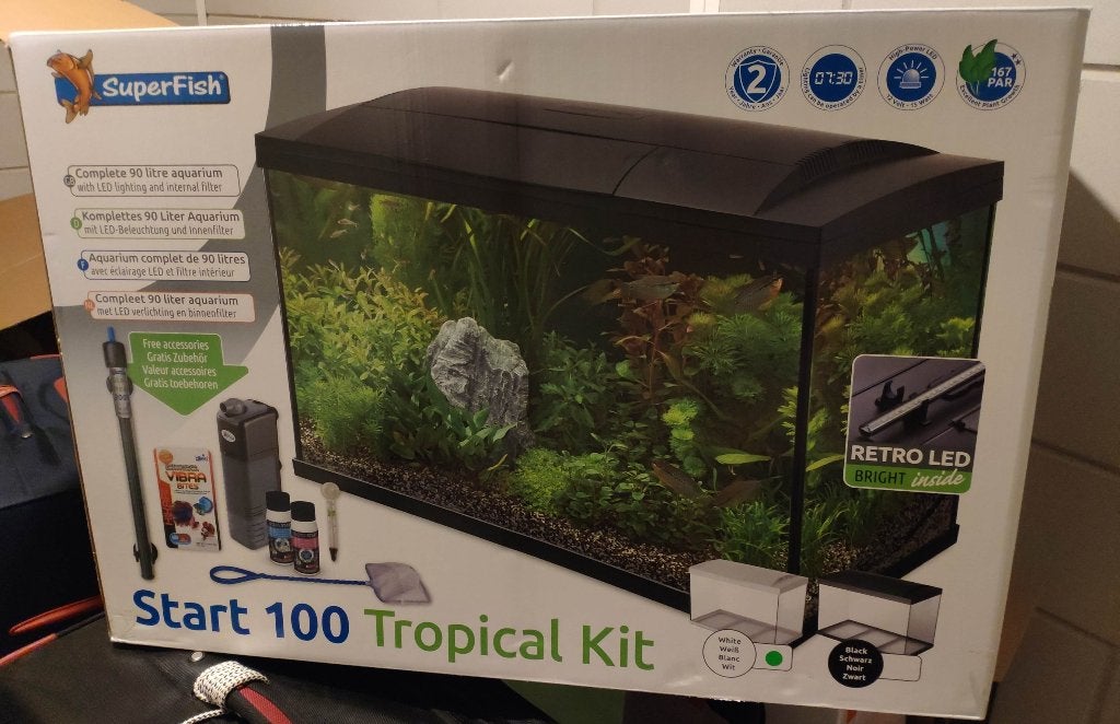 Fish Tank, Dieren en Toebehoren, Vissen | Aquaria en Toebehoren, Ophalen, Gebruikt, Inclusief deksel, Leeg aquarium