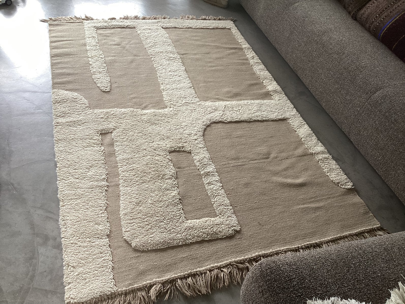 Ferm Living vloerkleed Alley,  1.40x 2.00 meter, wol., 150 tot 200 cm, 200 cm of meer, Ophalen of Verzenden, Zo goed als nieuw