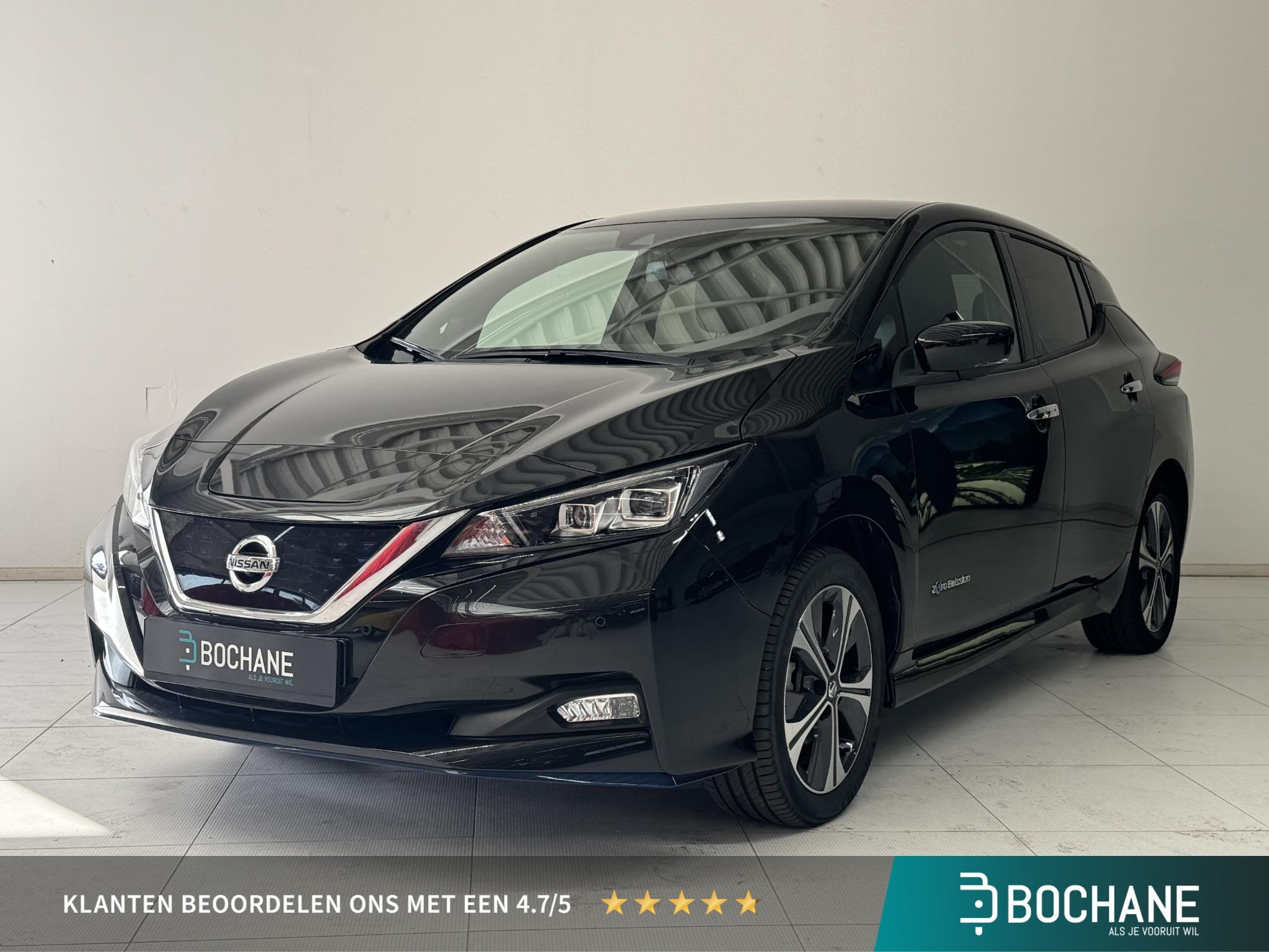 Nissan LEAF e+ Tekna 62 kWh | SOH 90% | Navigatie | Warmtepo, Gebruikt, Huisgarantie, Met garantie (alle), Zwart