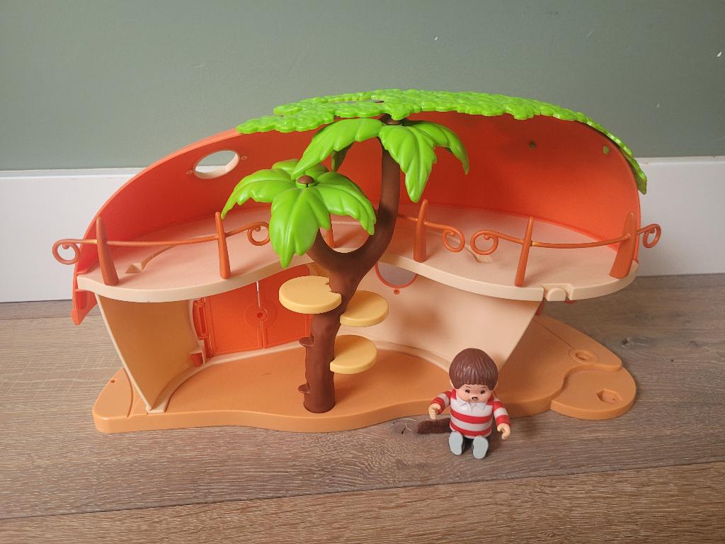 Superleuk vintage speelhuis poppenhuis Monchhichi, Ophalen of Verzenden, Gebruikt, Poppenhuis
