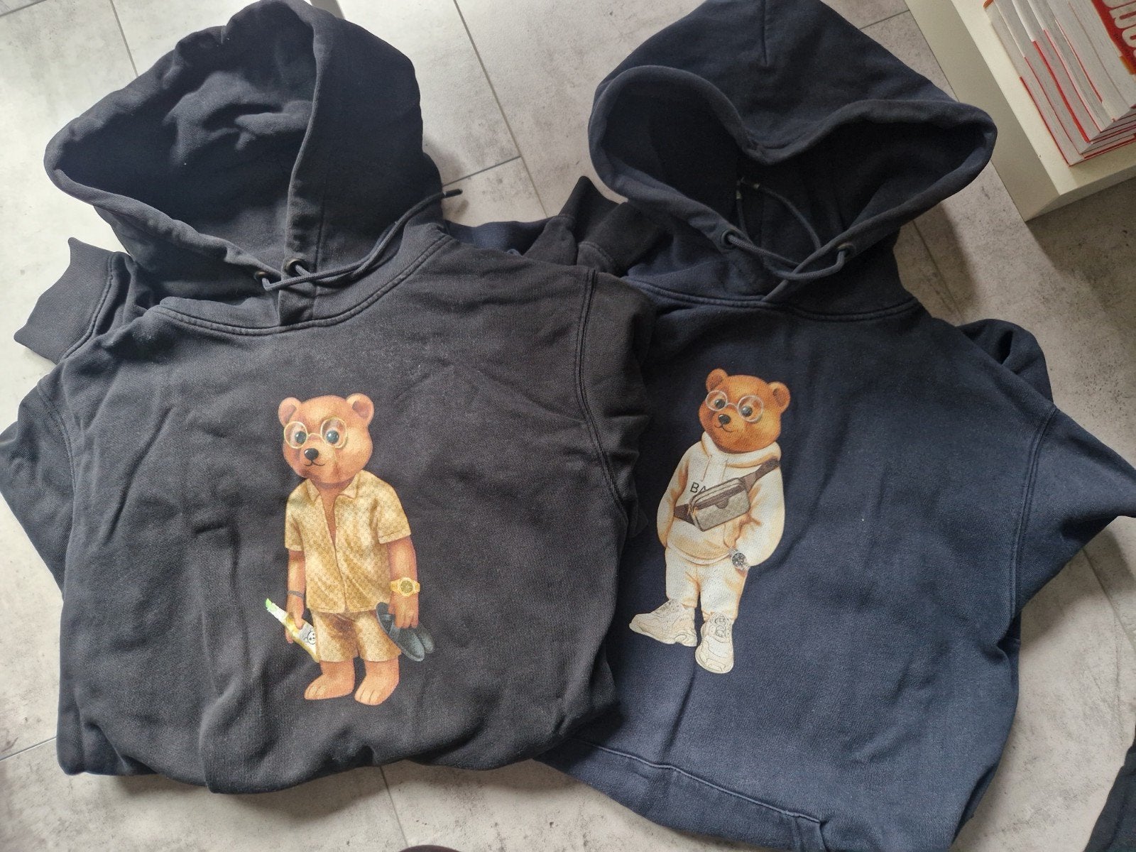 Twee hoodies Baron Filou (origineel) met teddybeer print - M, Ophalen of Verzenden, Gedragen, Baron Filou
