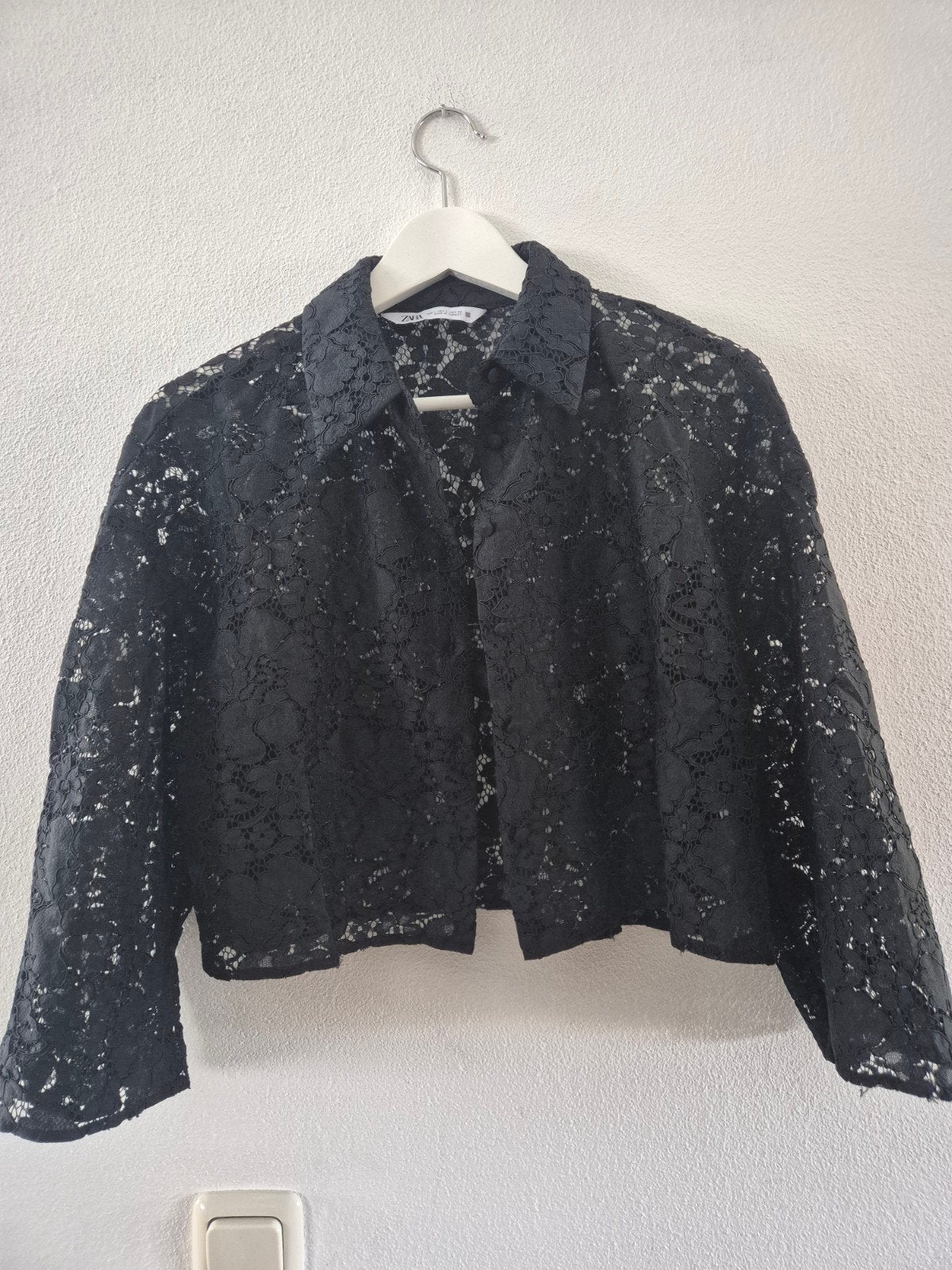 Zara mooi kanten blousje wijde mouwen maat L, Maat 38/40 (M), Verzenden, Nieuw, Zara