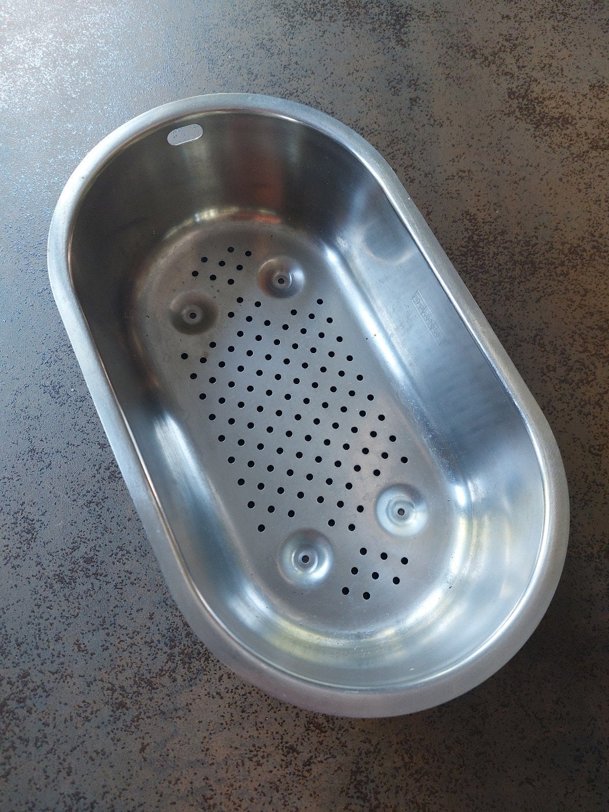 RVS Vergiet 31x18 cm voor dubbele spoelbak, Ophalen of Verzenden