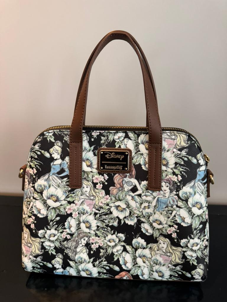Loungefly Disney Prinsessen Floral handtas, Ophalen of Verzenden, Zo goed als nieuw, Handtas
