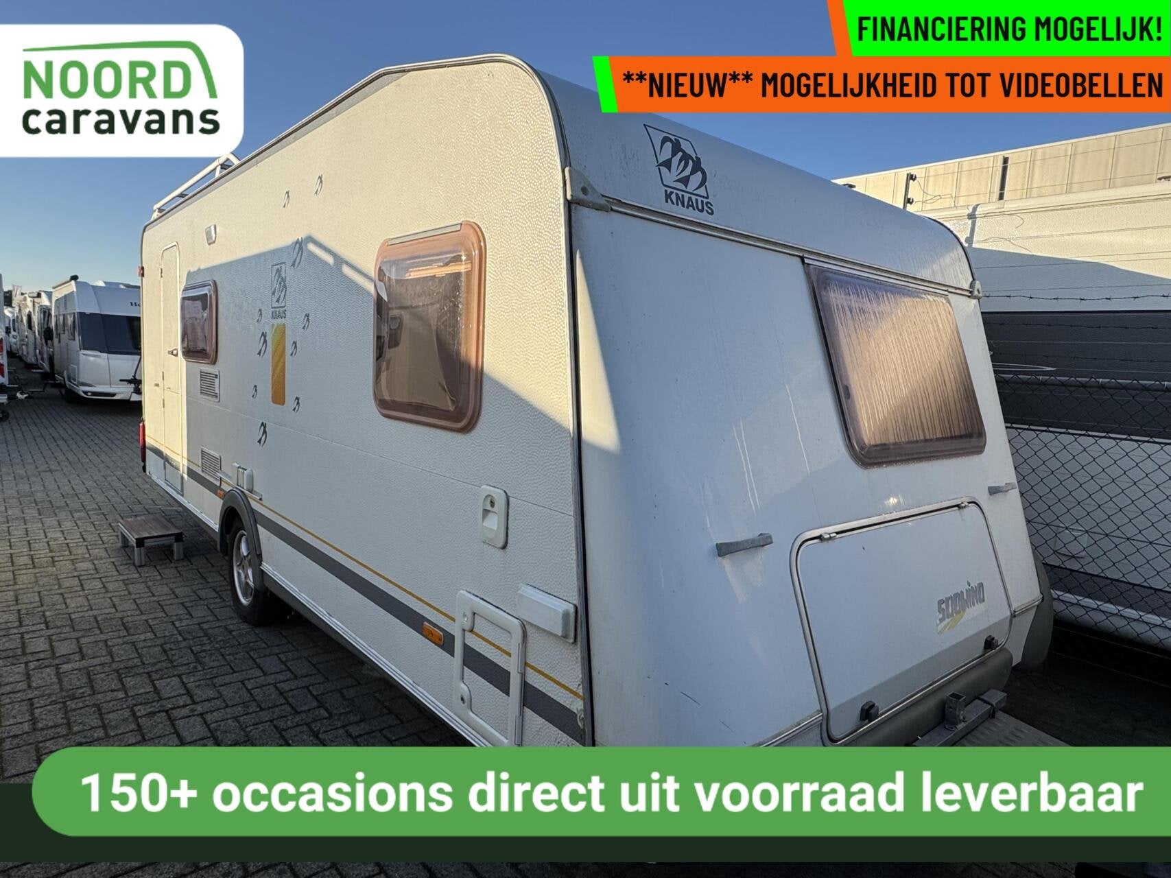 Knaus SUDWIND 550 TKU, STAPELBED, FRANSBED, RONDZIT, AIRCO, Caravans en Kamperen, Serviceluik, Rondzit, 7 tot 8 meter, Bedrijf
