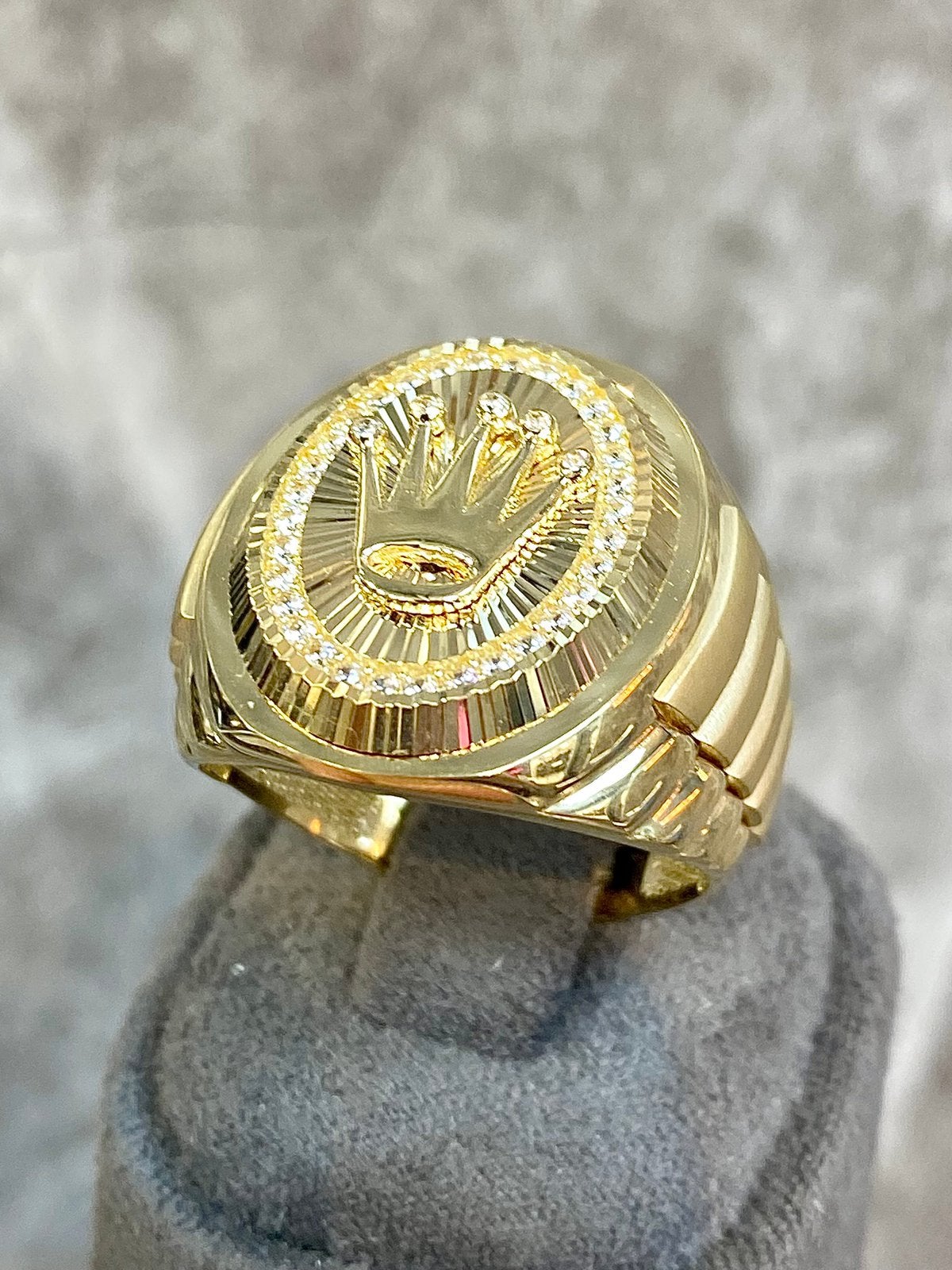 14k Gouden Massieve Rolex Ring, 20 of groter, Heer, Nieuw, Ophalen of Verzenden