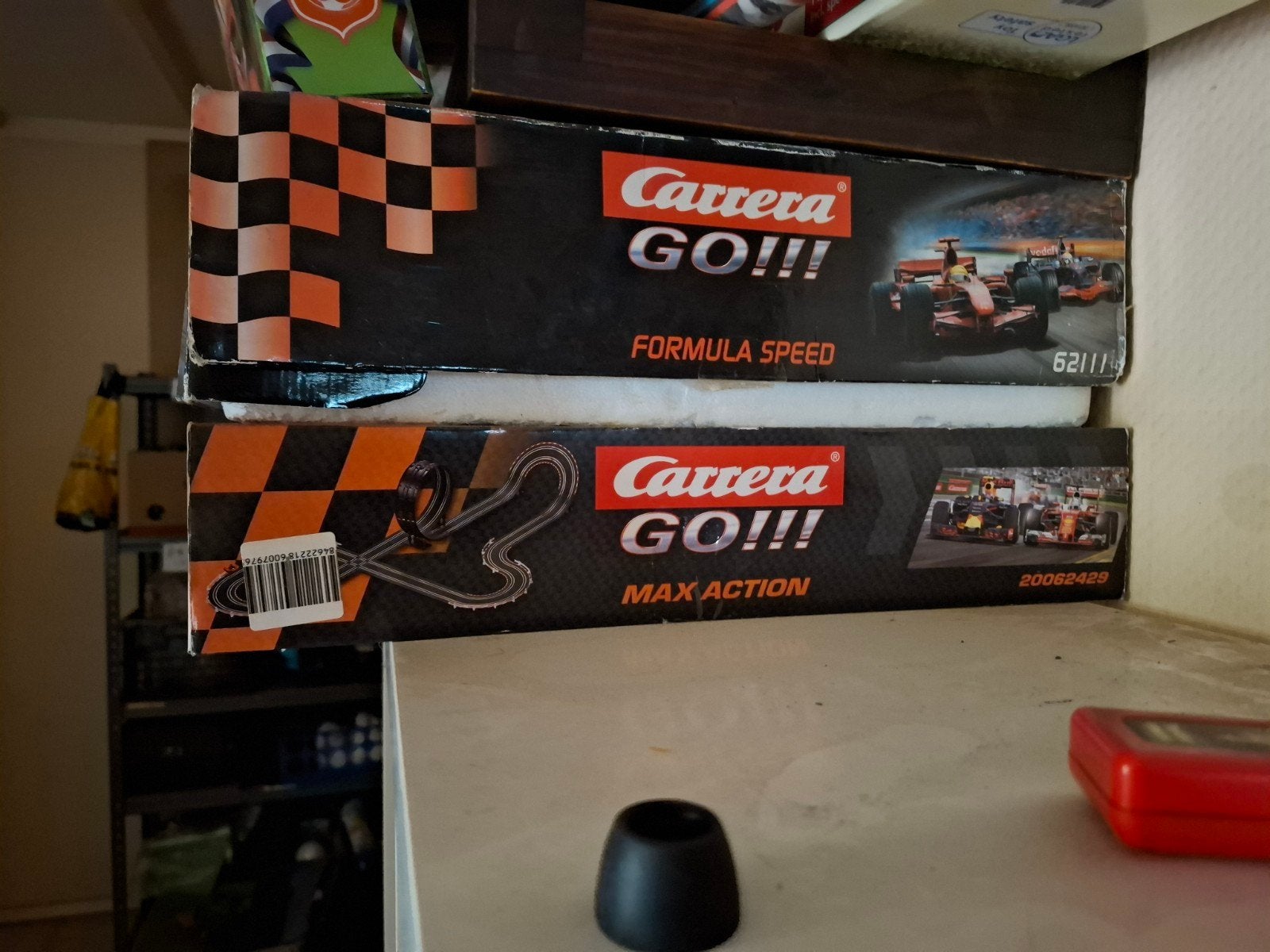 Carrera GO!!! Racebaan Set: Formula Speed & Max Action, Kinderen en Baby's, Speelgoed | Racebanen, Ophalen, Gebruikt