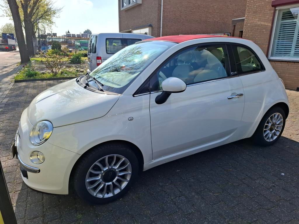 Fiat 500C 0.9 85pk Turbo Twinair 2012 Wit, Auto's, Fiat, 31 €/maand, Cabriolet, Wit, Bedrijf