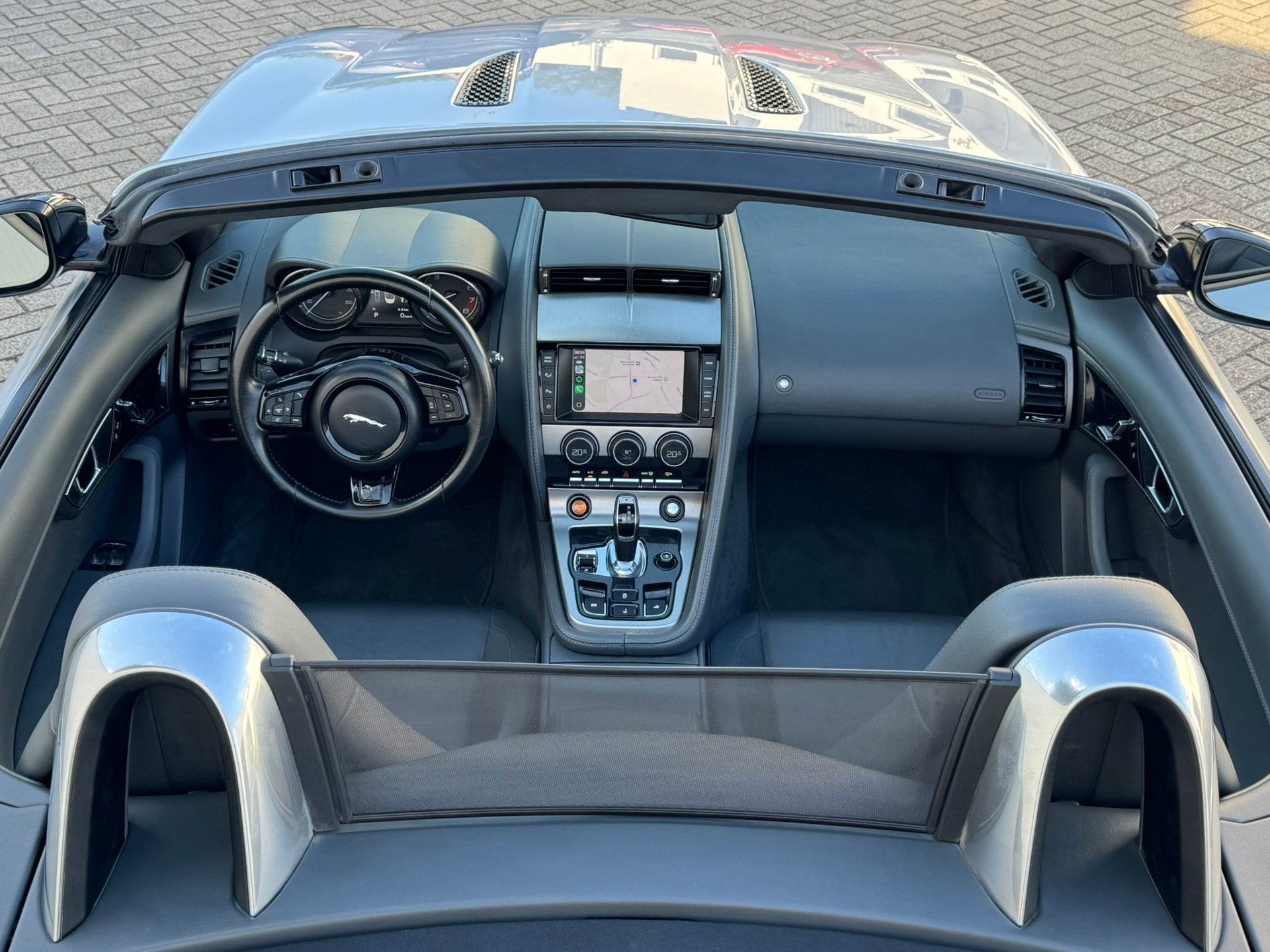 Jaguar F-TYPE 3.0 V6 S Cabrio 380pk Carplay Camera Leder, Euro 5, Achterwielaandrijving, 2995 cc, Cabriolet