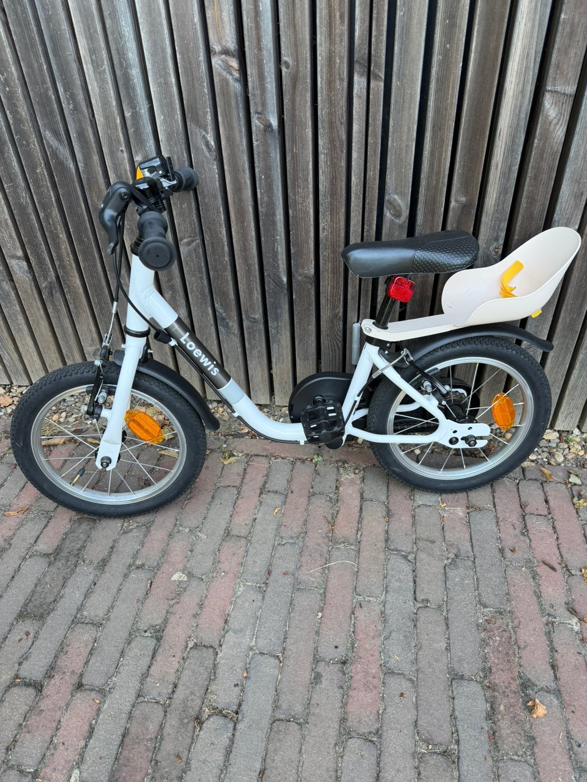 Spiksplinternieuwe kinderfiets 14 inch – wit, Ophalen, Zo goed als nieuw, Minder dan 16 inch, Zijwieltjes