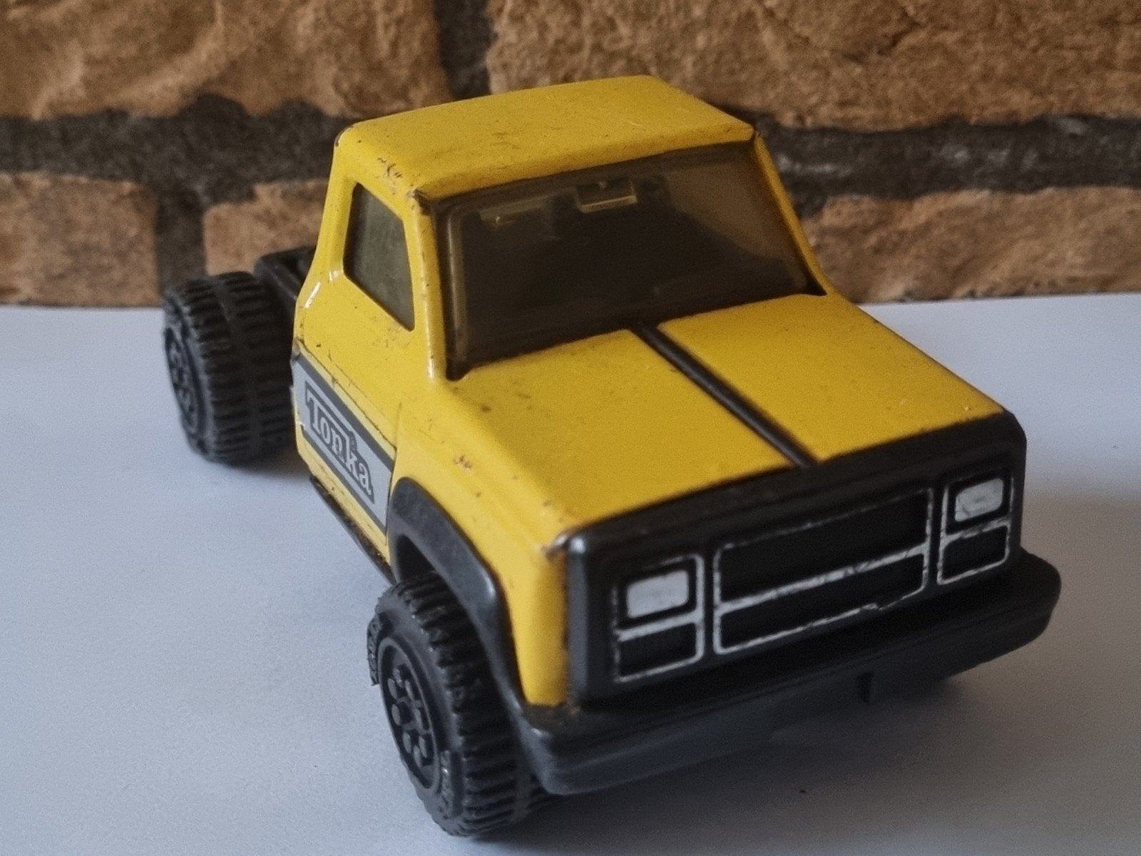 Vintage Tonka speelgoedtruck - Geel, Verzamelen, Ophalen of Verzenden, Gebruikt