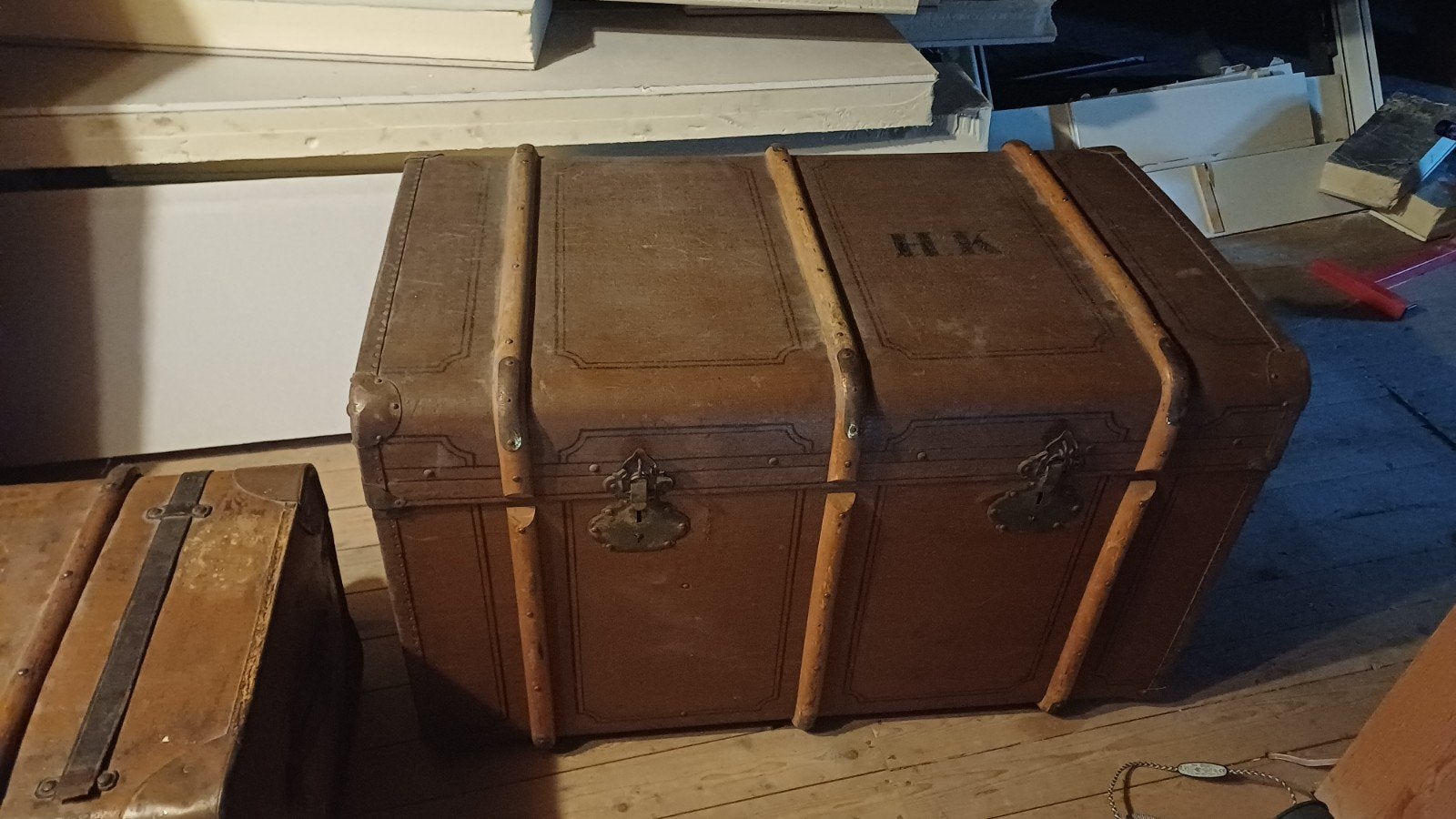 Antieke houten dekenkist, Ophalen of Verzenden