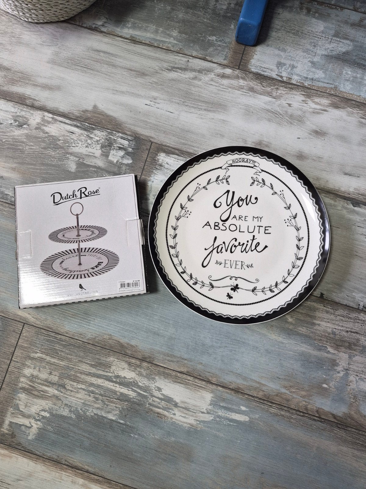 Nieuwe etagere en hapjesbord van Dutch Rose, Ophalen of Verzenden, Nieuw