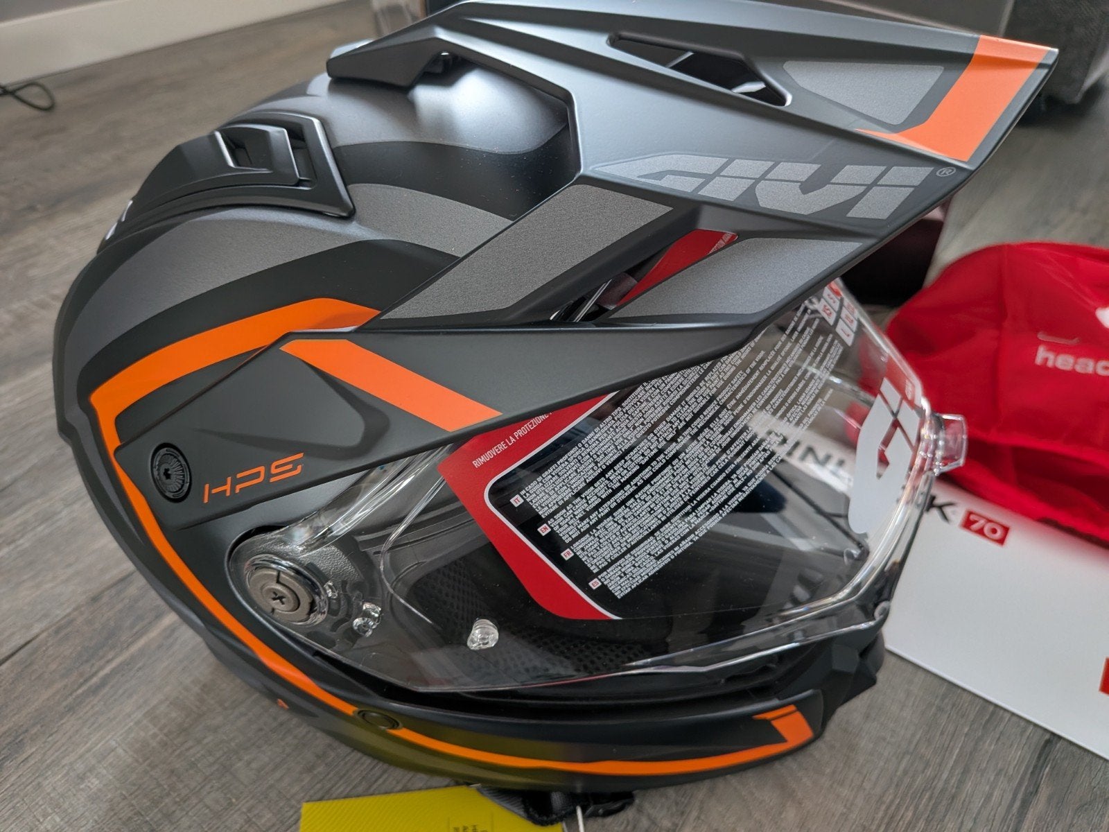 Givi 80.1 Fiber Apex nieuw in doos (M), incl pinlock + hoes, M, Ophalen of Verzenden, Integraalhelm, Nieuw met kaartje