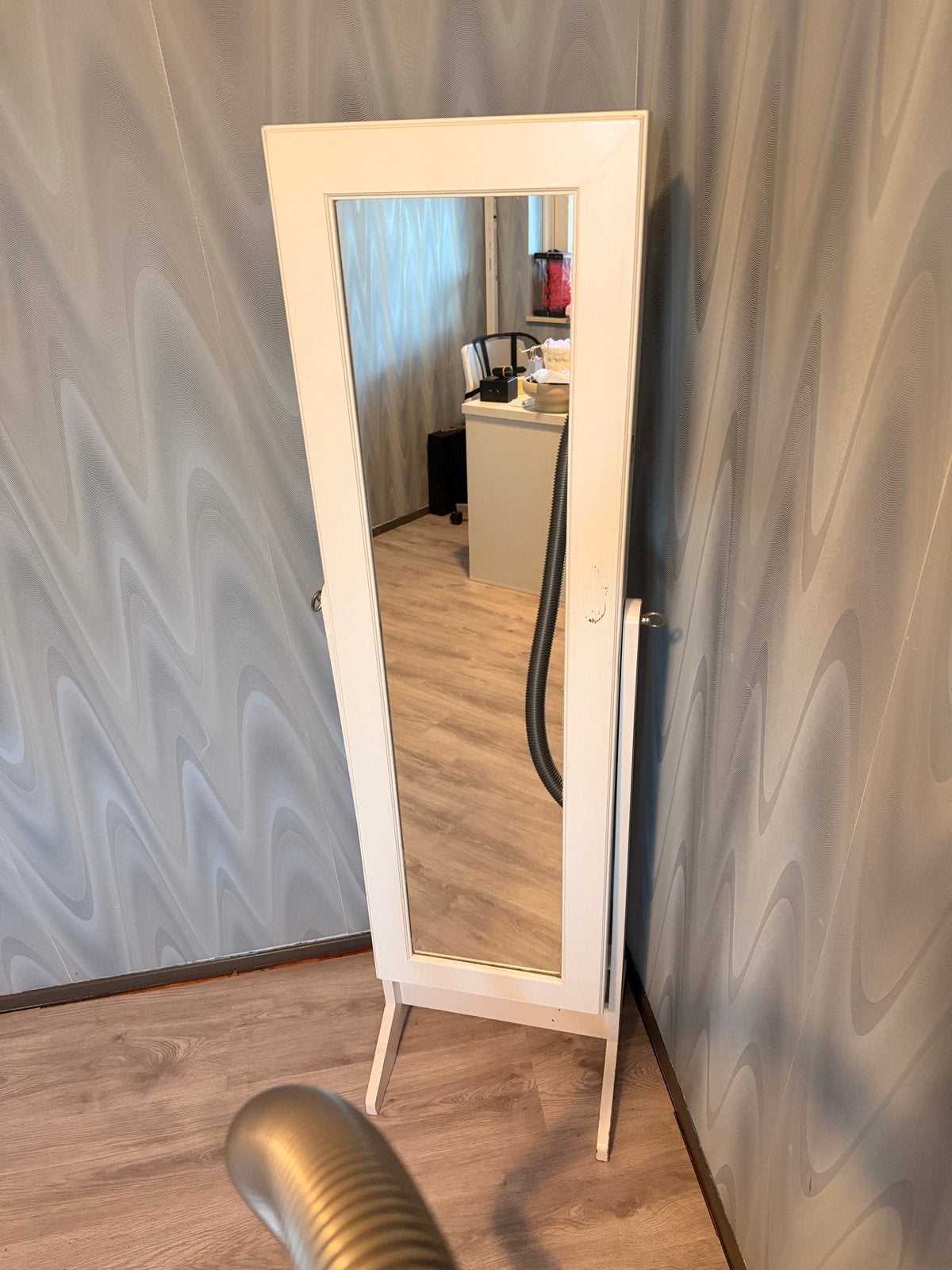 Sieradenkast met spiegel - 35x30x144 cm, Ophalen, Minder dan 50 cm, 100 tot 150 cm, Zo goed als nieuw