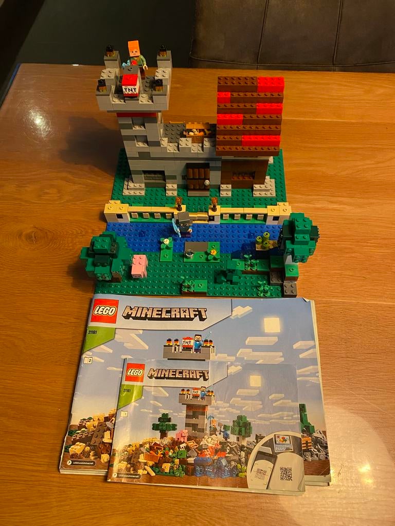 Lego Minecraft 21161 De Crafting Box 3.0, Kinderen en Baby's, Speelgoed | Duplo en Lego, Ophalen, Zo goed als nieuw, Complete set