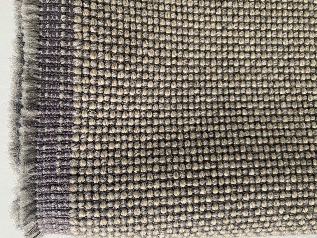 De Ploeg Atlas 09; beige op llagrijs; 2x restant meubelstof, Wol, 120 cm of meer, Beige, Nieuw