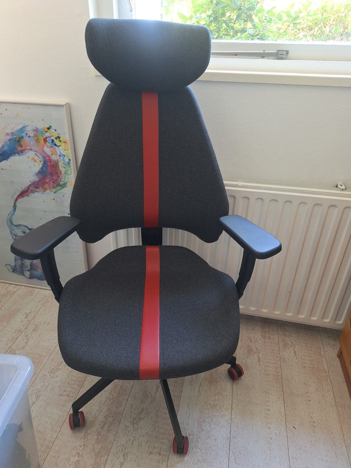 Ikea Gruppspel Gaming Bureaustoel - Ergonomisch, Huis en Inrichting, Bureaustoelen, Ophalen, Gaming bureaustoel, Gebruikt, Zwart