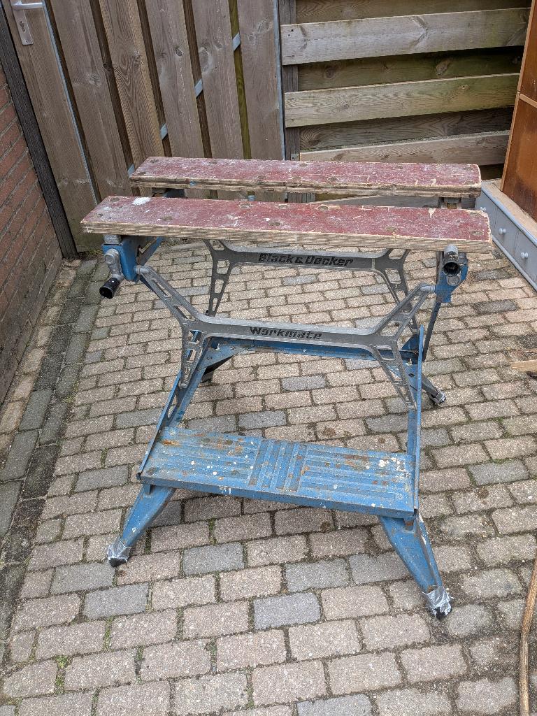Workmate  black en decker, Ophalen, Gebruikt, Minder dan 70 cm, Inklapbaar
