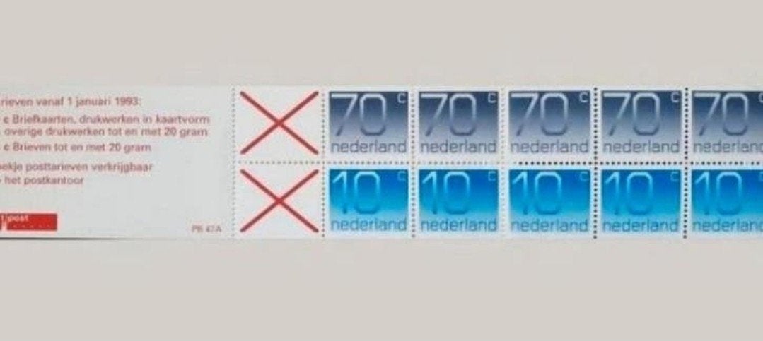 Postzegelboekje PB 47a postfris, Ophalen of Verzenden