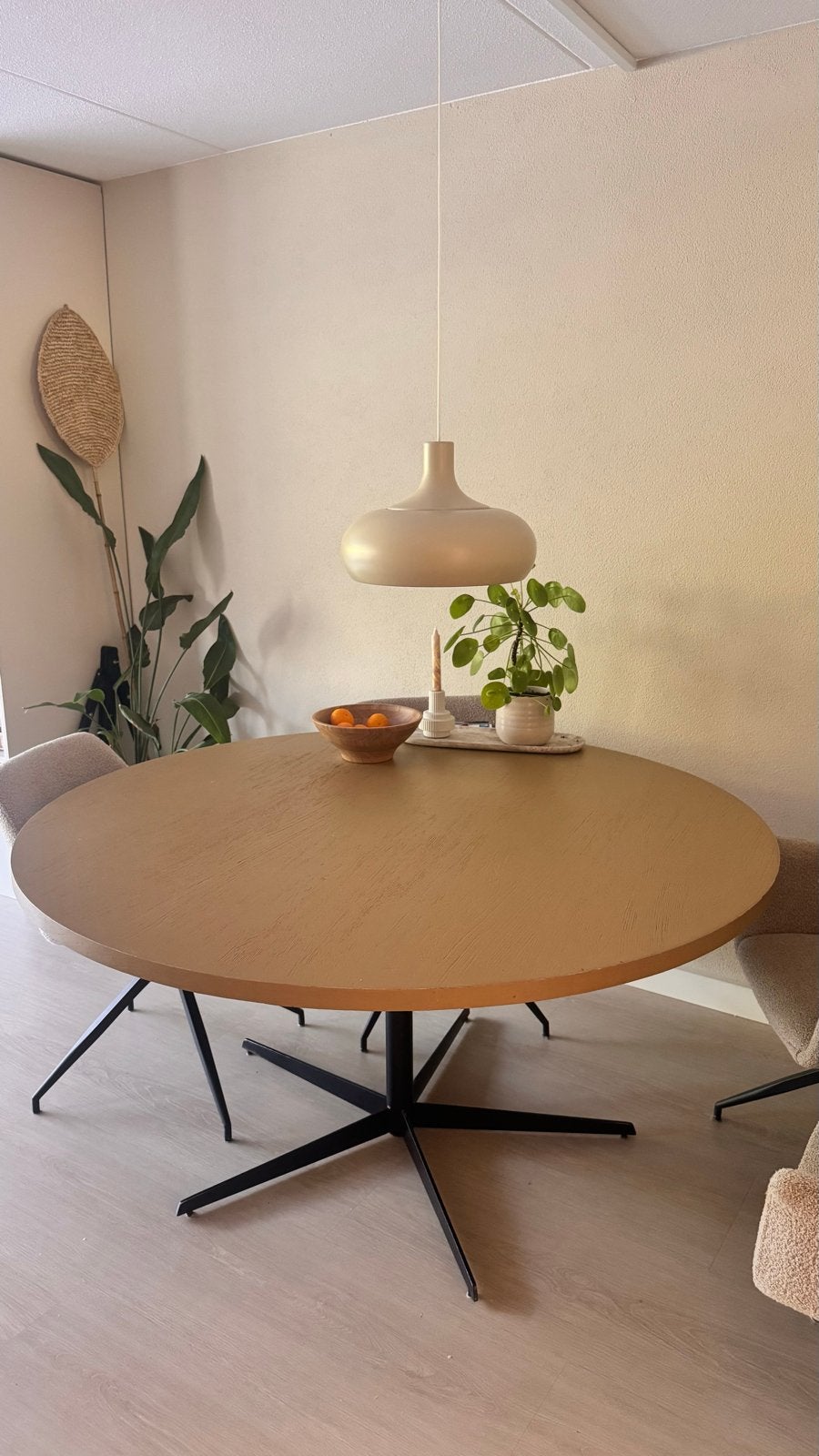ronde tafel 150cm, Ophalen, Gebruikt, 100 tot 150 cm, 150 tot 200 cm