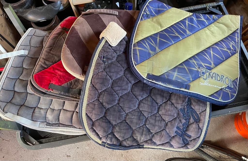4 dressuurdekjes full - paard - ook los te koop, Dieren en Toebehoren, Full (L), Ophalen of Verzenden, Gebruikt, Dressuurdekje