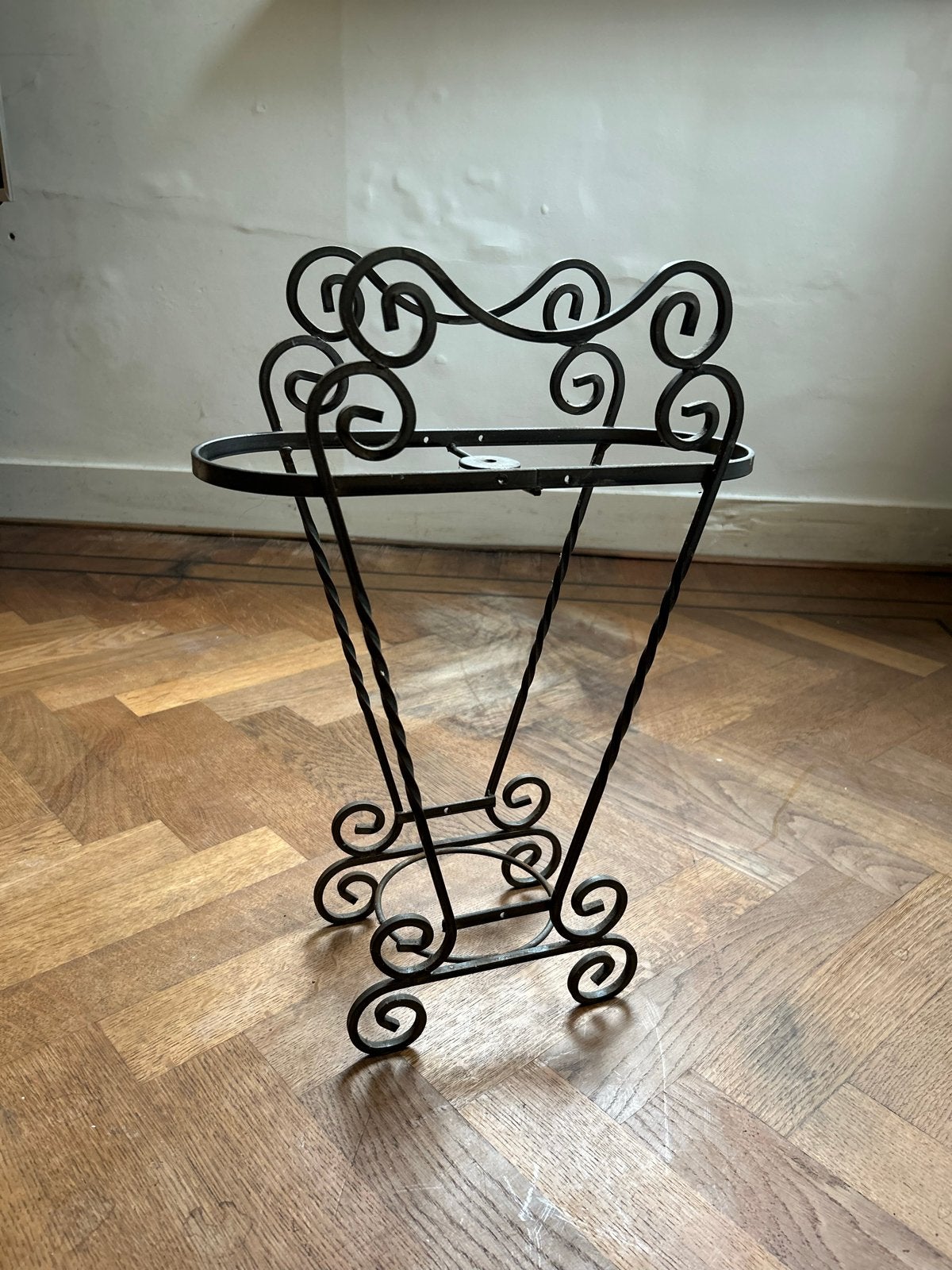 Vintage smeedijzeren paraplubak, Ophalen of Verzenden, Metaal, Gebruikt, Brocante