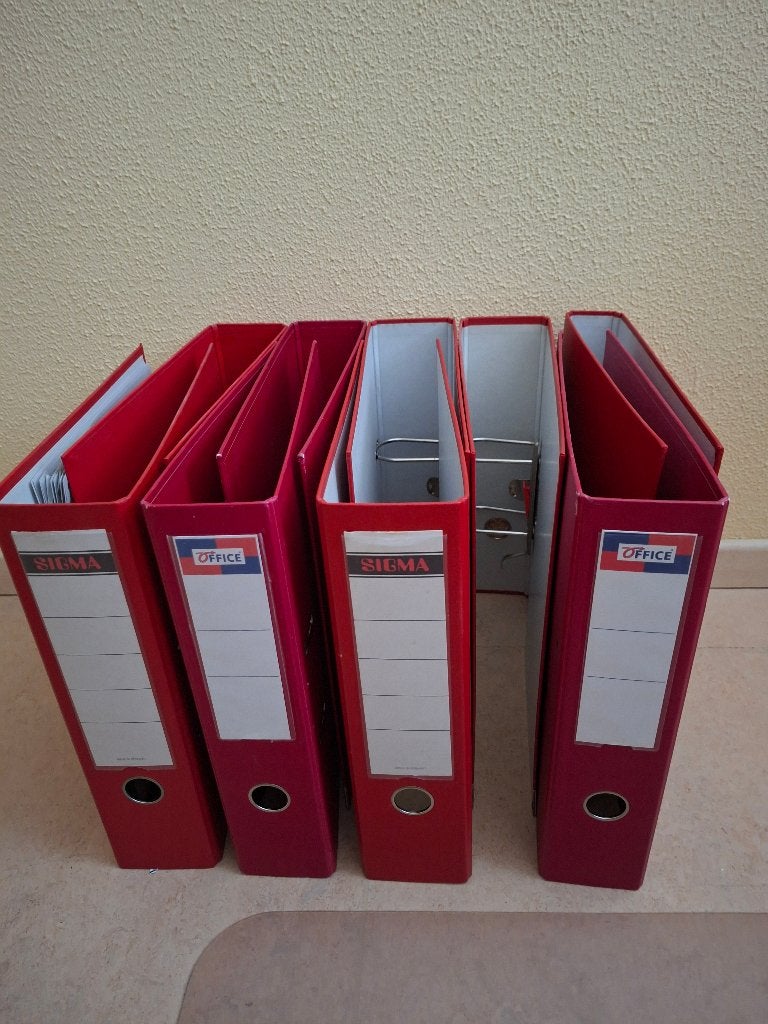 A4 ordners, gratis af te halen., Ophalen, Gebruikt