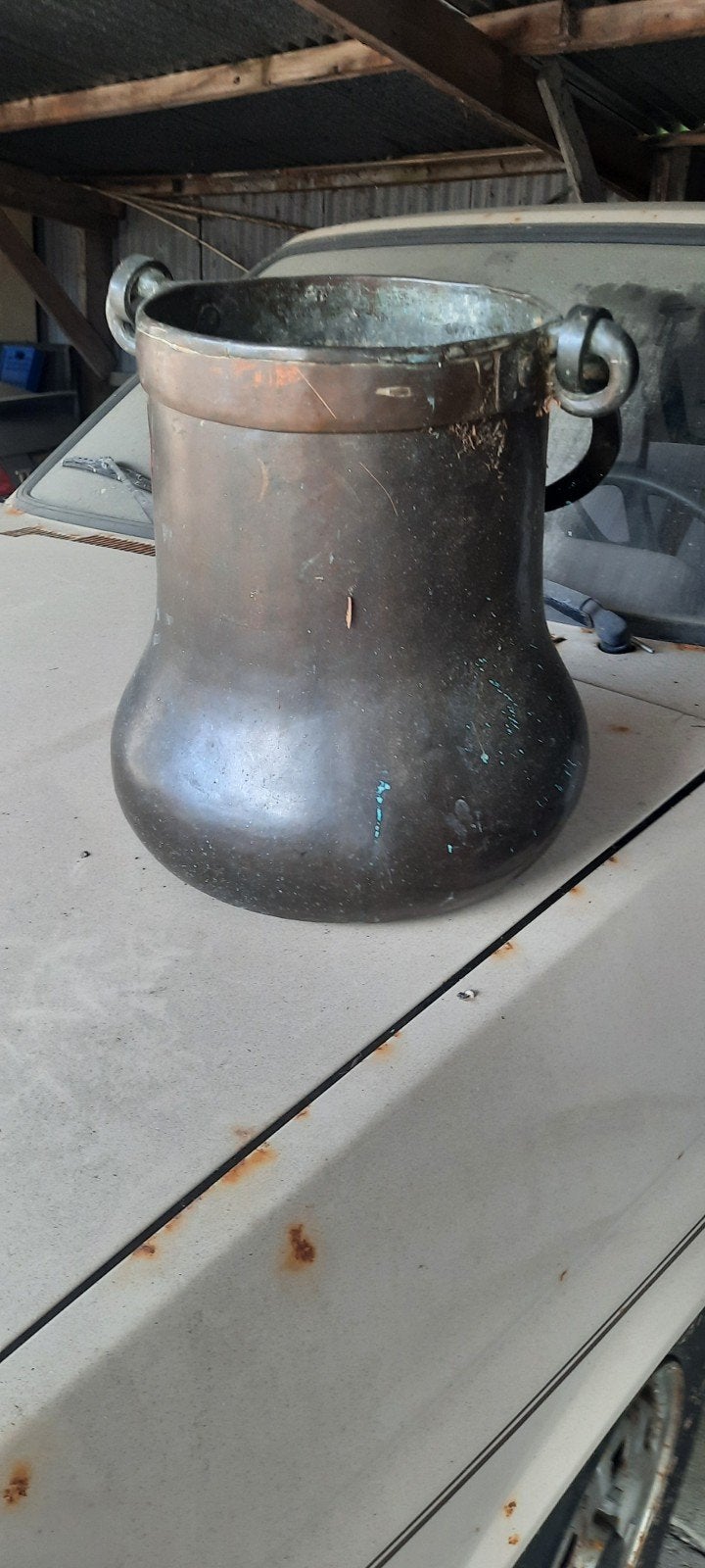 antieke hele oude koperen doofpot ?  of emmer, Ophalen of Verzenden, Koper