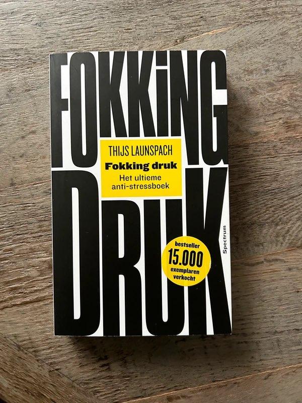 Boek Fokking druk, Thijs Launspach, Ophalen of Verzenden