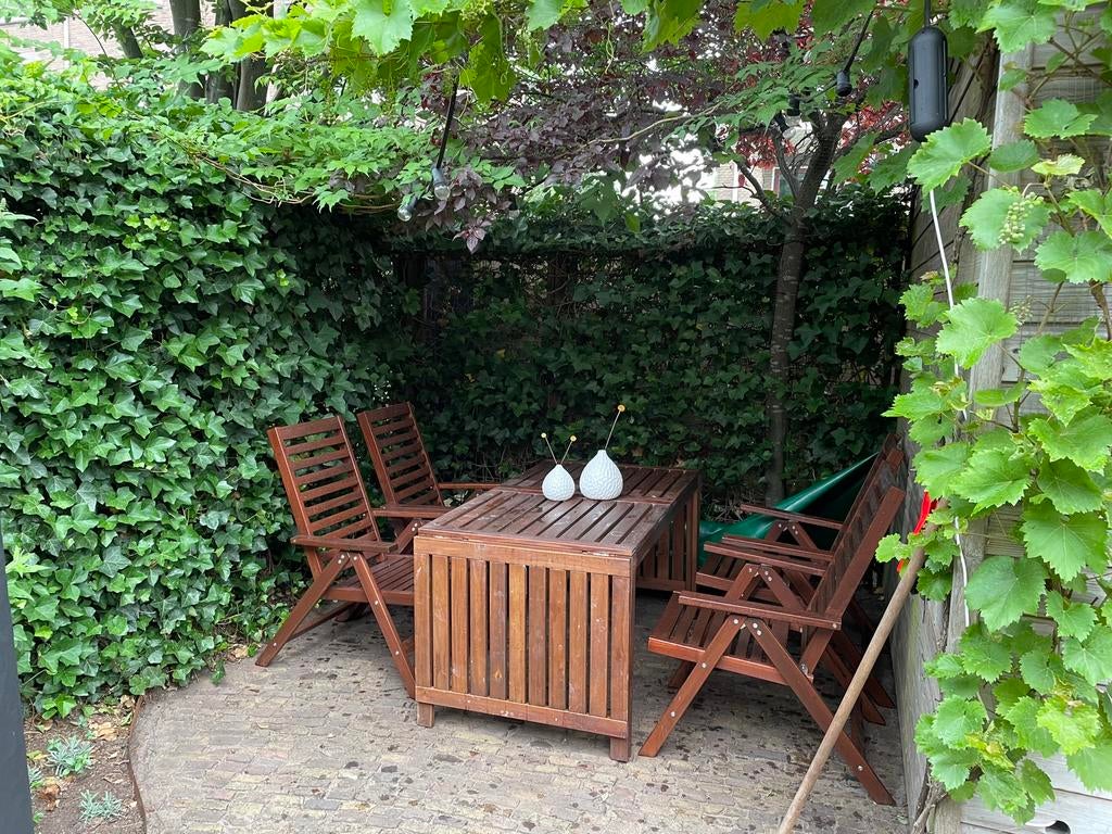 IKEA Applaro 4 tuinstoelen, Tuin en Terras, Ophalen, Gebruikt, Hout