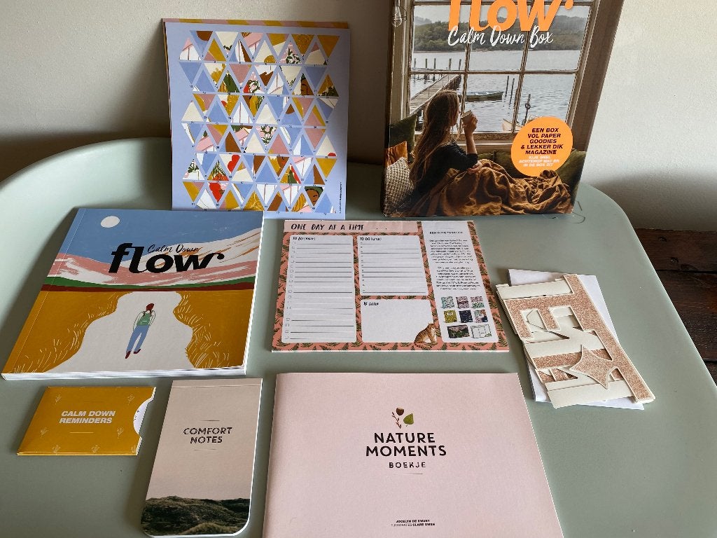 Flow Calm Down Box – Bijna compleet (mist nr 8), Ophalen of Verzenden, Nieuw, Overige typen