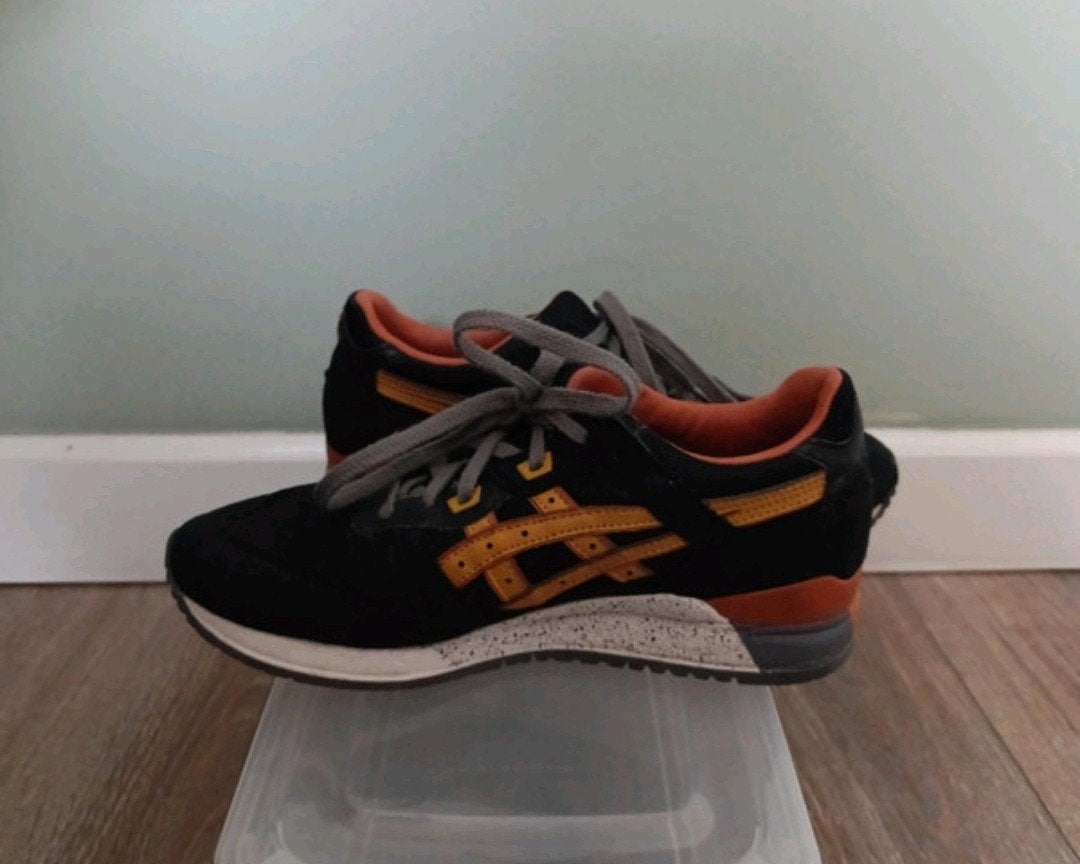 Asics Gel Lyte 3 Black Tan sneakers - Maat 39.5, Zwart, Ophalen of Verzenden, Asics, Sneakers of Gympen