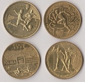 Polen lot 3 2 zlote sport, Verzenden, Polen, Setje