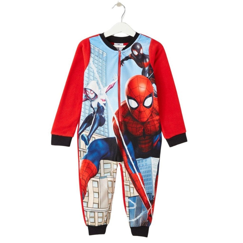 Spiderman onesie/huispak fleece maat 110, Nacht- of Onderkleding, Jongen of Meisje, Nieuw, Ophalen of Verzenden
