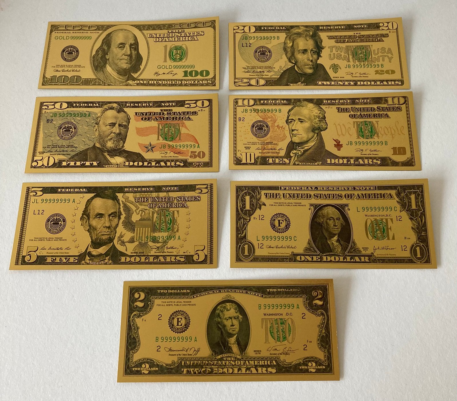 Dollar Biljet set Decoratie biljetten, Ophalen of Verzenden, Noord-Amerika