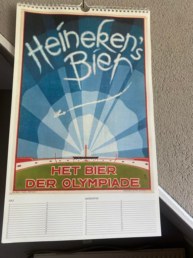 Heineken kalender, Verzamelen, Biermerken, Ophalen of Verzenden, Heineken