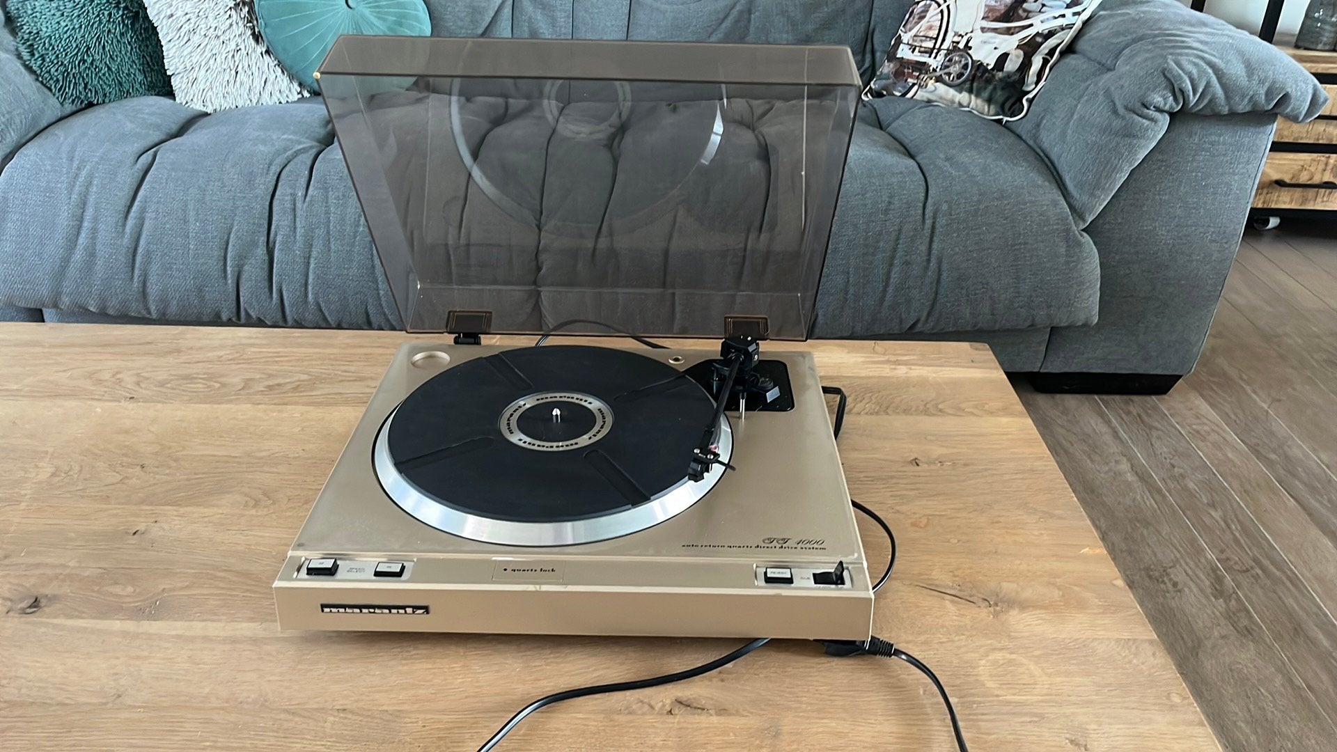Marantz TT-4000 Quartz Direct Drive platenspeler, Audio, Tv en Foto, Platenspelers, Ophalen of Verzenden, Zo goed als nieuw, Overige merken
