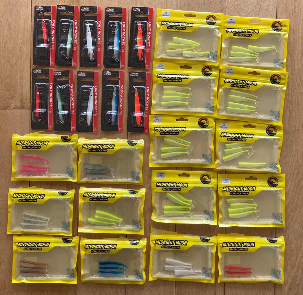 Berg zeebaars minnows en tobys, Watersport en Boten, Ophalen, Nieuw, Complete set