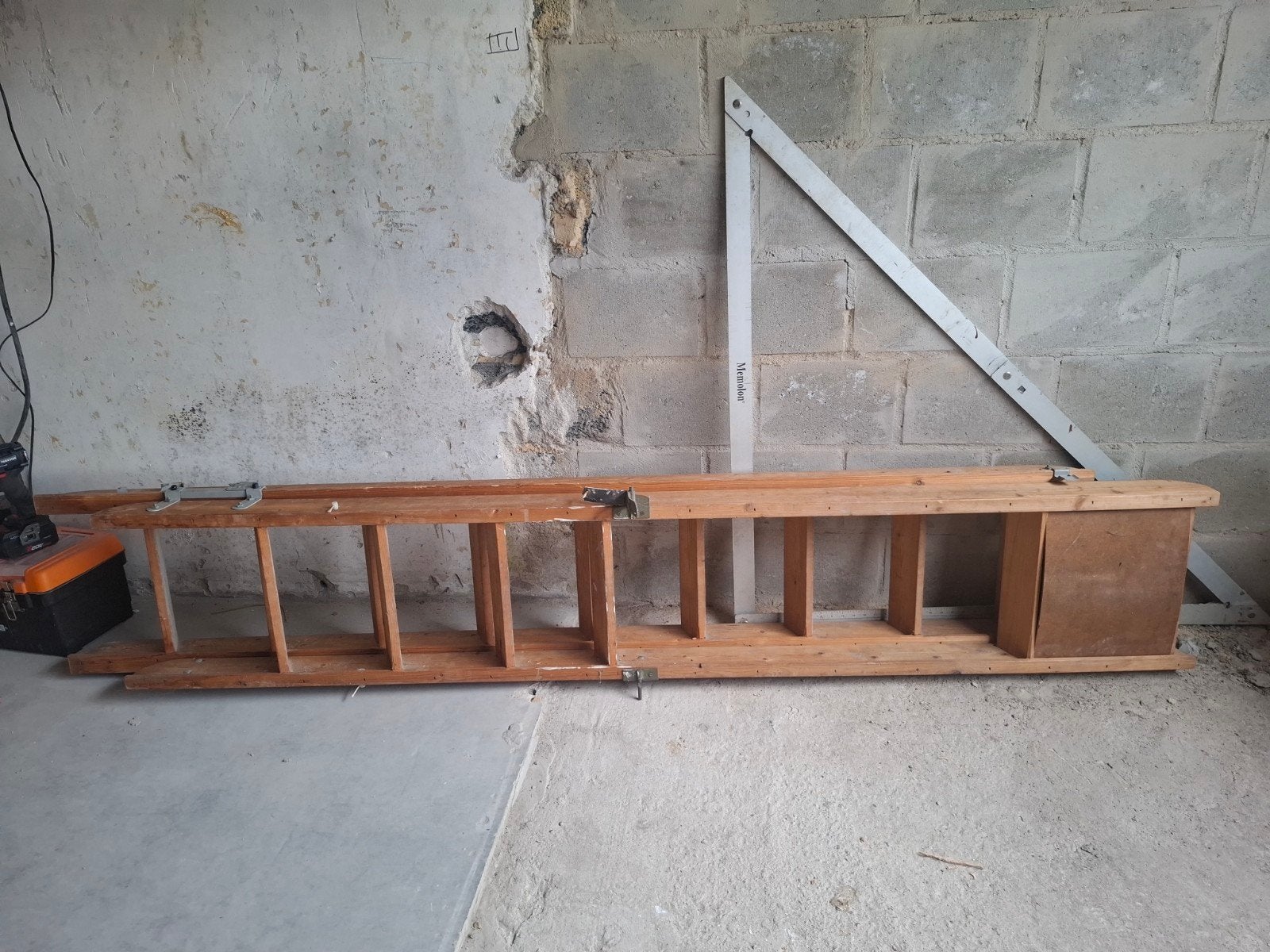 Houten zoldertrap / vlizotrap, opvouwbaar, Doe-het-zelf en Verbouw, Ladders en Trappen, Ophalen