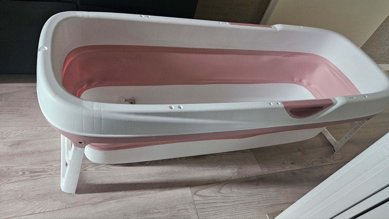 Opvouwbaar XXL Bad - Roze - Zitbad - Inklapbaar, Ophalen, Zo goed als nieuw, Met bad