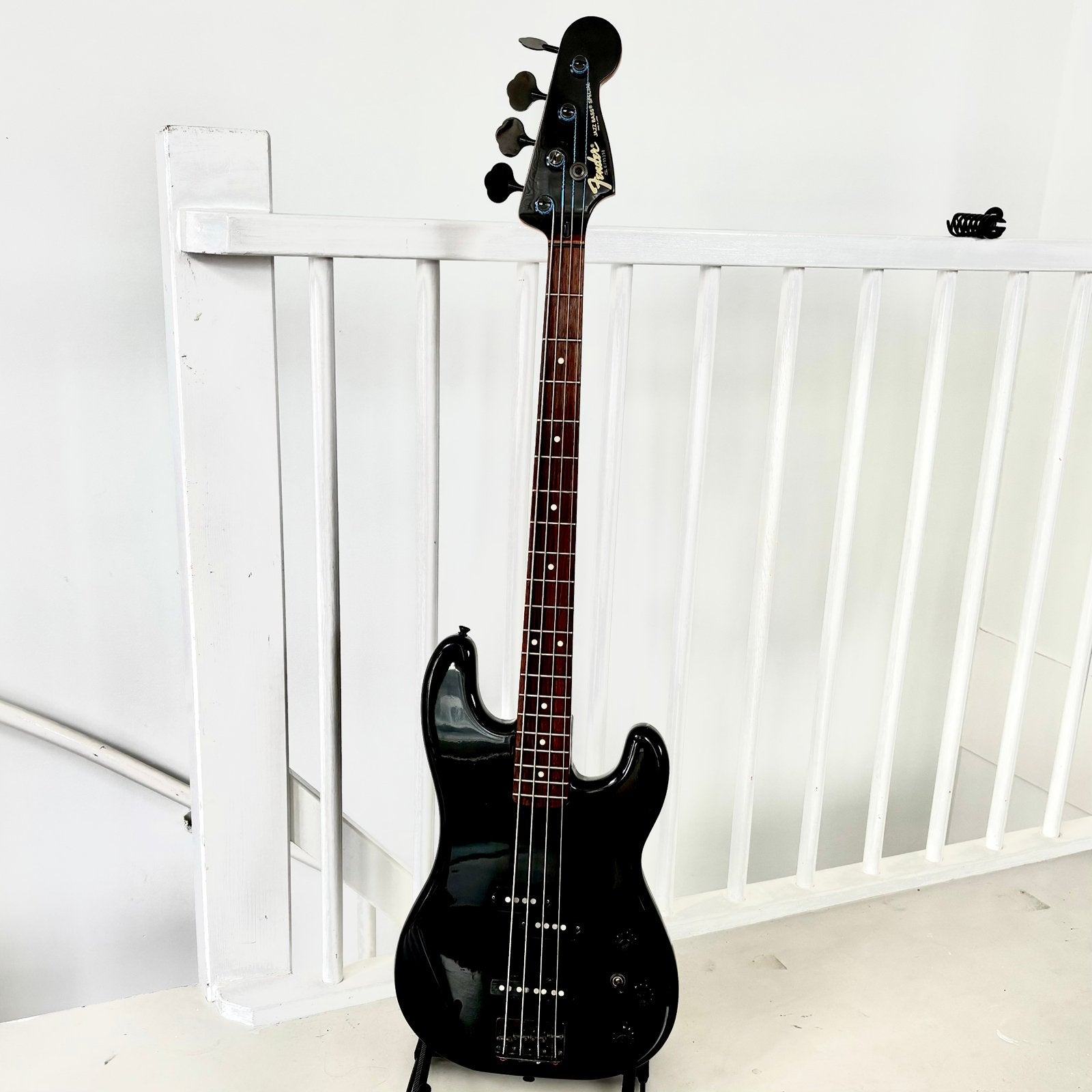 Fender Jazz Special Black MIJ PJ-555, Ophalen of Verzenden, Gebruikt