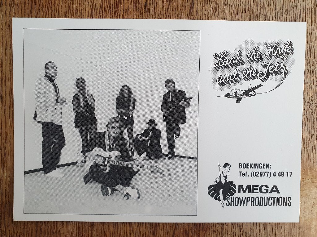 Hank the Knife and the Jets mooie fotokaart   = Nederbeat, 1960 tot 1980, Foto, Nieuw, Ophalen of Verzenden