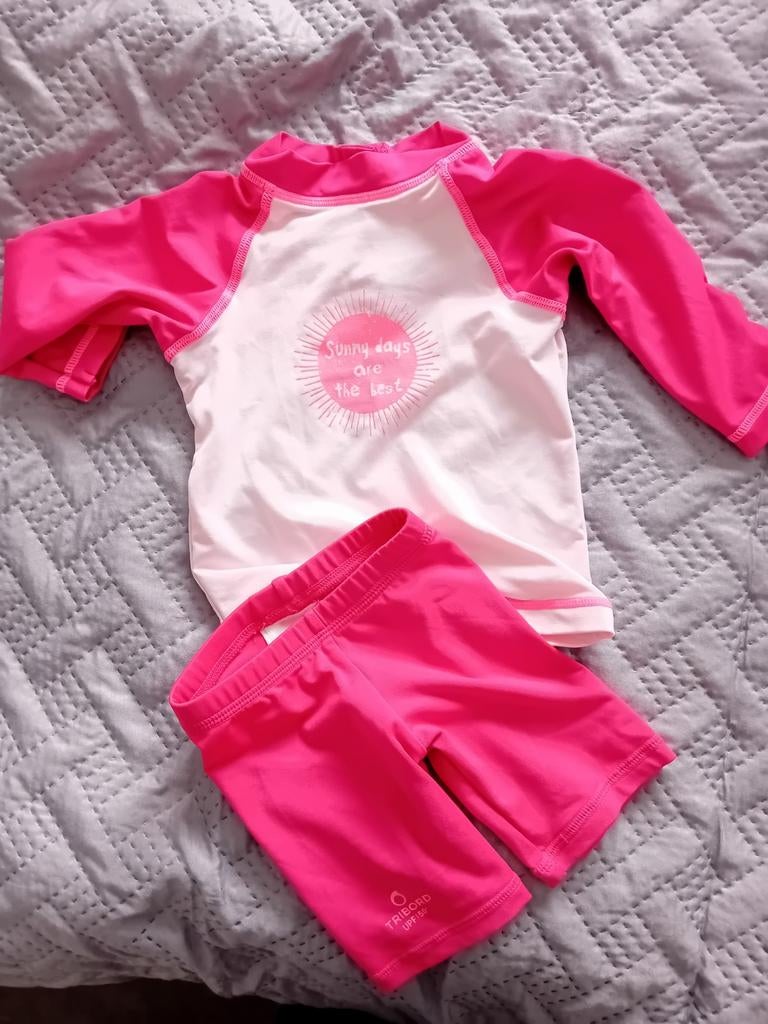 Decathlon UV-zwempakje maat 68 UPF 50+ roze, Badpak, Decathlon, Ophalen of Verzenden, Zo goed als nieuw