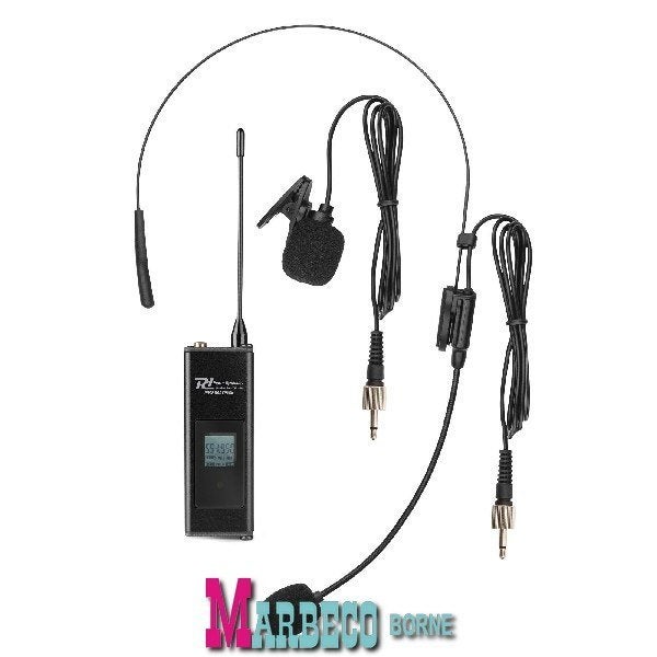 UHF Draadloze microfoonset, 8x 100-Kanaals, 8 Headsets, Info@marbeco.com, Overige typen, Draadloos, Power Dynamics