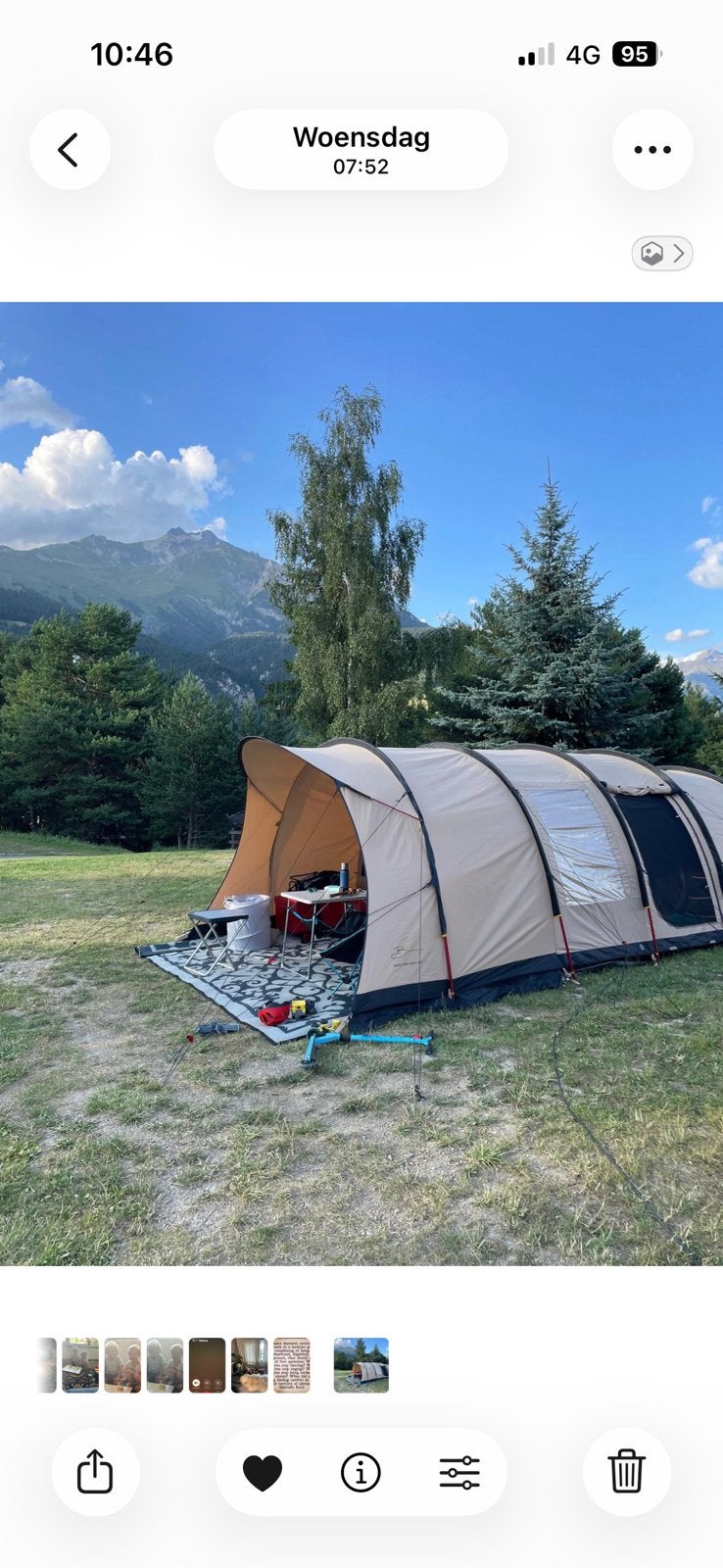 Poly katoenen tent Bardani Spitfire 340XL Deluxe RSTC 5p, Caravans en Kamperen, Ophalen, Zo goed als nieuw, Tot en met 5