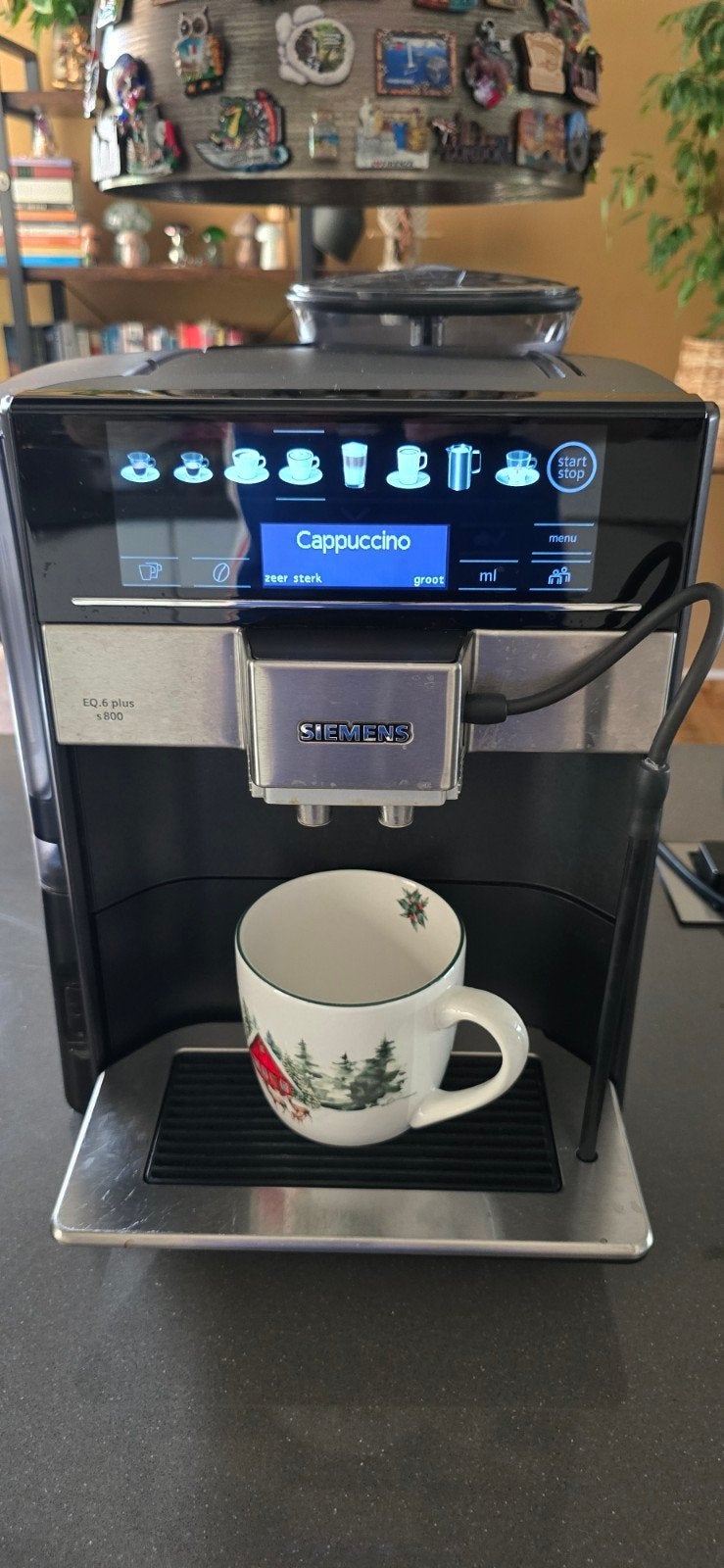 Siemens EQ.6 plus s800 volautomatische espressomachine, Witgoed en Apparatuur, Koffiezetapparaten, Ophalen, Gebruikt, Espresso apparaat