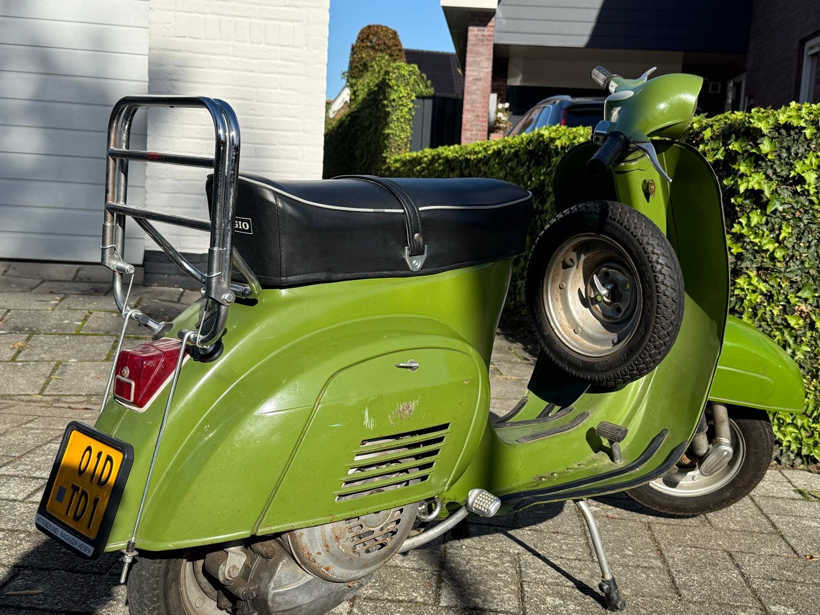 Vespa V50 Smallframe uit 1966 - Groen, 75cc, oldtimer., Ophalen, Gebruikt, Overige modellen